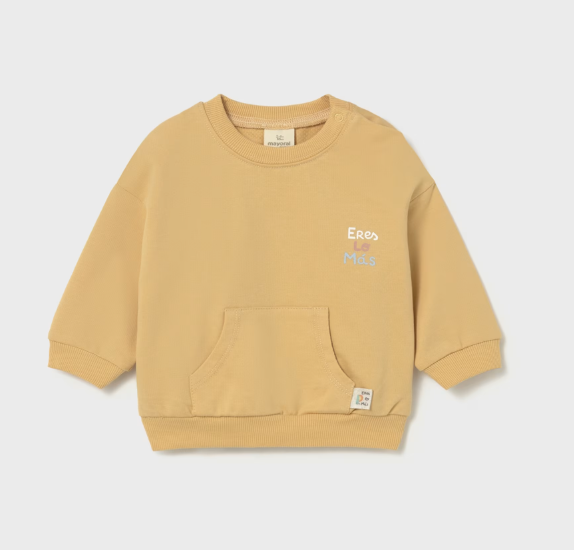 Mayoral Back Balloon Graphic Sweatshirt Style 1487 - Honey